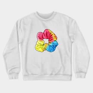 Scrunchie VSCO Girl Hair Tie Girls Colorful Rainbow Crewneck Sweatshirt